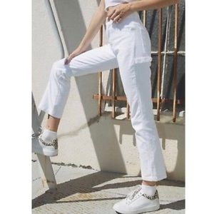 Brandy Melville White Corduroy Pants